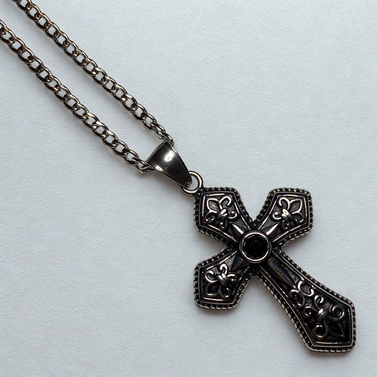Collar cruz gotica