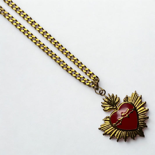 Collar corazón sagrado