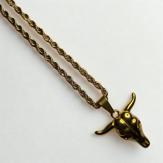 Collar craneo de toro