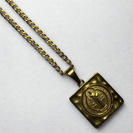 Medalla San Benito cuadrada
