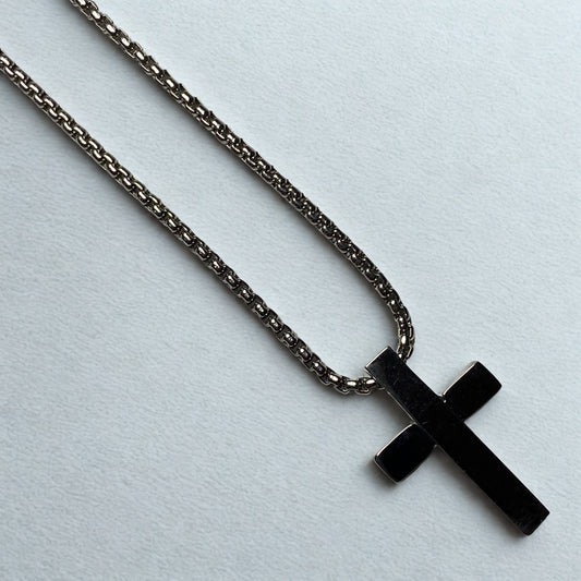 Collar cruz lisa