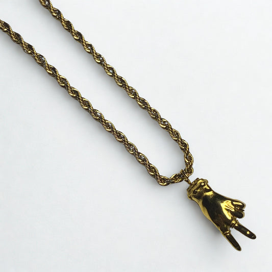 Collar mano peace & love