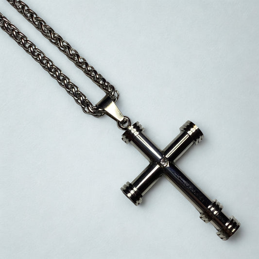Collar Cruz tubular